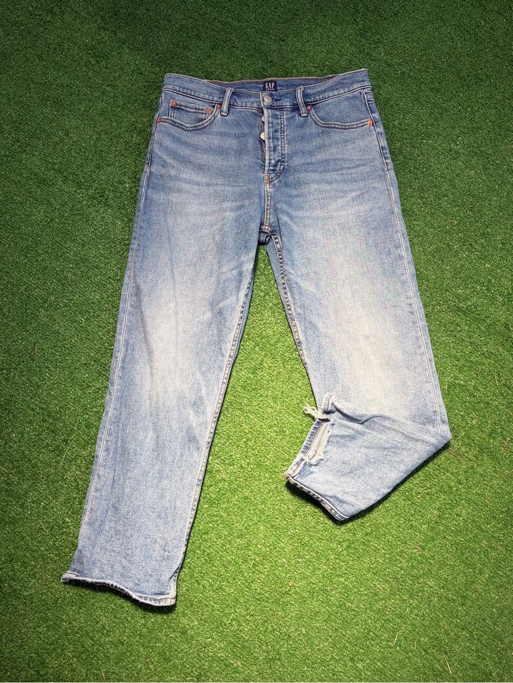GAP Cheeky Straight Medium Blue Jeans